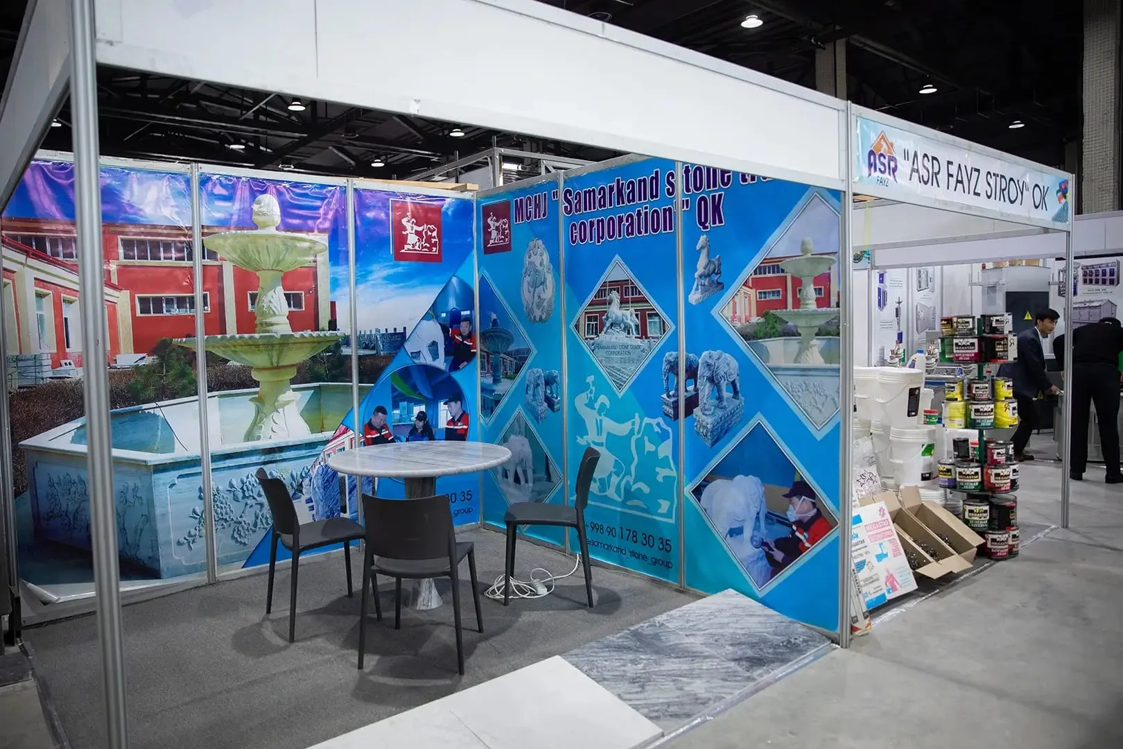 SOF Expo pavilionida qurilgan modul stend
